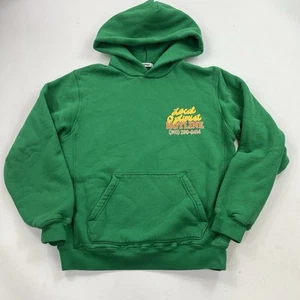 Madhappy Green Pullover Hoodie Local Optimist Hotline Oversized Heavy Sweatshirt - Picture 1 of 9