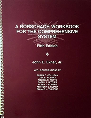 A RORSCHACH WORKBOOK FOR THE COMPREHENSIVE SYSTEM By John E Exner - Image 1 of 1