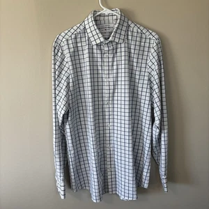 Mizzen + Main Leeward Men's Long Sleeve Standard Fit Button Shirt Medium Check - Picture 1 of 8