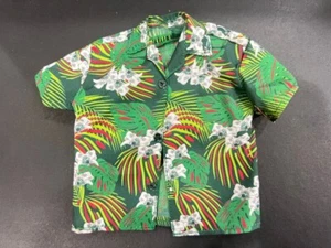 Hot Toys Mms610 Bttf Doc Brown Green Hawaiian Shirt 1/6 Scale Accessories - Picture 1 of 2