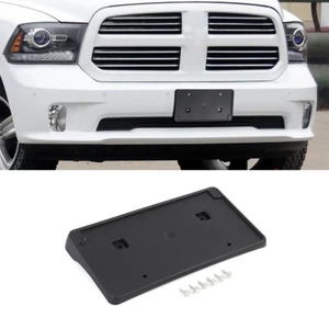 Soporte de matrícula de parachoques delantero negro para Dodge Ram 1500 2013-18 accesorios - Imagen 1 de 11