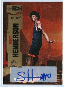 2022 Upper Deck Skybox Metal Universe Autograph Scoot Henderson 18/25