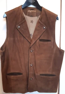 Trachtenweste von Alphorn, Leder, braun, Gr. 54, XL.. - Bild 1 von 1