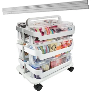 Deflecto Caddy Organizer System, Impilabile, 16"W x 11"L x 22-1/4"H, AST - Foto 1 di 1