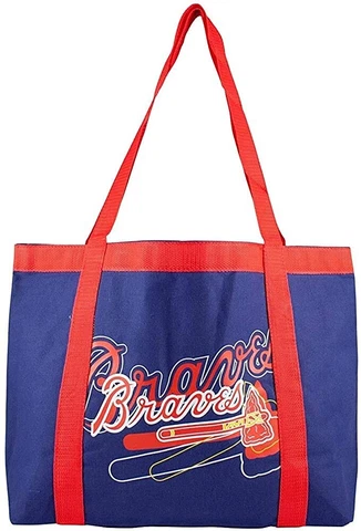 ATLANTA BRAVES MLB Tailgate Canvas Tote Shoulder Beach Game Bag Purse NFL NEW Cover