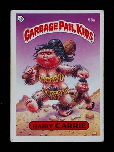 Garbage Pail Kids Topps Sticker Card - 1985 UK Series 2 Hairy Carrie 56a - Picture 1 of 2
