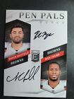 2018 Donruss Elite Pen Pals Duals Baker Mayfield And Nick Chubb Card #Ppd-Cle