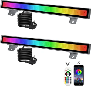 Faretto LED RGB Esterni 48W, Barra 16 Milioni Di Colori, Impermeabile Faro Intel - Foto 1 di 12