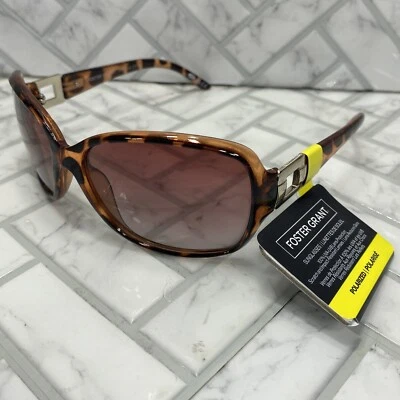Новый с Ярлыками Foster Grant солнцезащитные очки поппет POL полупрозрачный черепаховая оправа - Изображение 1 из 4
