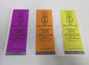 Ned Kelly - Three Match Box Covers - Glenrowan Tourist Centre - Vintage - 1970s - Picture 1 of 5