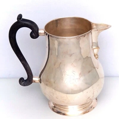 Jarra o jarra grande plateada estilo Sheffield escudo armorial Sheffield repro Foto 1 de 4