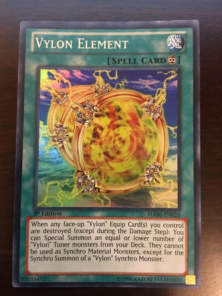 Vylon Element HA06-EN026 YuGiOh! Spell SUPER RARE Hidden Arsenal 6 1st Ed NM x1 - Image 1 of 2