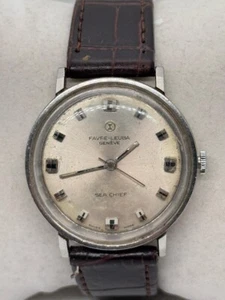 Fully Serviced Favre-Leuba Geneve Sea Chief Vintage Watch Manual Swiss 37mm - Bild 1 von 15