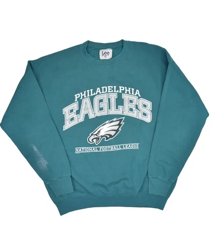 Vintage Philadelphia Eagles Sweatshirt Mens L Lee Sport NFL Football Crewneck Cover