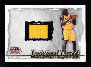 2000-01 Fleer Tradition Glossy Traditional Threads Shaquille O'Neal HOF