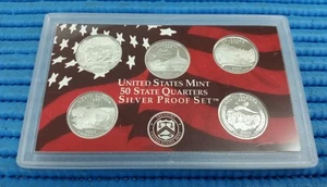 2006 S United States Mint 50 States Quarters Silver Proof Coin Set - Picture 1 of 2