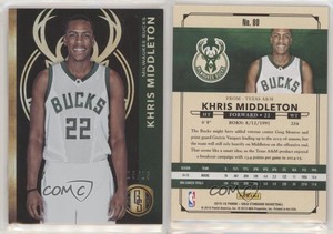 2015-16 Panini Gold Standard Black /15 Khris Middleton #80