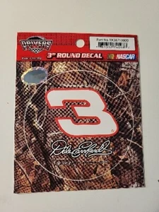 Dale Earnhardt 3" Round Decal NASCAR Driver's Select Made In USA Sticker - Picture 1 of 4