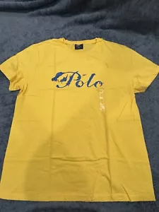 Polo Ralph Lauren Men Short Sleeve T Shirt Yellow size L, 102063-2 - Picture 1 of 8