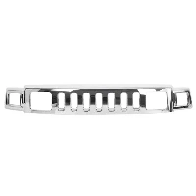 Front Upper Bumper Grille Grill Chrome For Hummer H3 H3T 2006-2010 Factory Style - Image 1 of 4