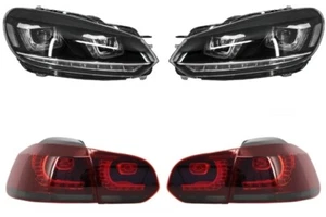 Fari per VW Golf 6 VI 08-13 Golf 7 3D LED DRL Fanali posteriori LED R20 Look - Afbeelding 1 van 12