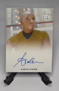 2013 Rittenhouse Star Trek Into Darkness AISHA HINDS Carta autografa certificata - Foto 1 di 7
