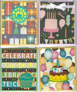 Handmade BIRTHDAY GIFT CARD/MONEY HOLDERS #B$2--Lot of 4 - Picture 1 of 1