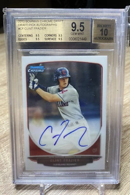 Clint Frazier 2013 Bowman Chrome 1st BGS 9.5 10 Auto White Sox - Image 1 of 2