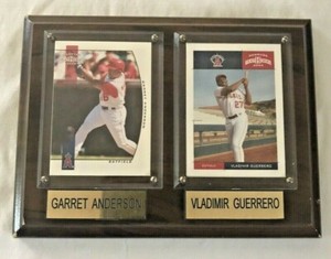 2004/2005 Donruss Team Heroes Angels Vladimir Guerrero & Garret Anderson On Wood