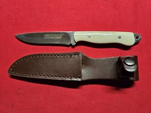 Meyerco Knife & Sheath Charles Sauer Design Bone Handle. Blackie Collins Design. - Picture 1 of 5