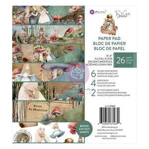 Prima Return To Wonderland 6x6 Paper Pad The 3 Girls Tale 26 Sheets - Picture 1 of 1