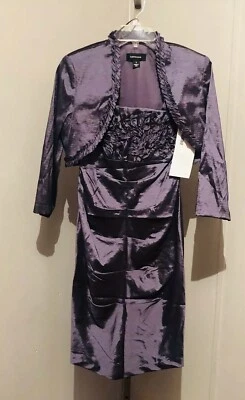 VESTIDO CHAQUETA 2 PIEZAS R&M RICHARDS TALLA 6 NUEVO CON ETIQUETAS COLOR LILA FORMAL, PASCUA, IGLESIA Foto 1 de 4