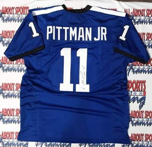Michael Pittman Jr Authentic Signed Pro Style Jersey Autographed Beckett R1 - Picture 1 of 5