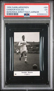 Serie 420 1957-1958 Serie Samlarserien Beromda Idrottsstjarnor 60 Sandor Kocsis PSA 5 - Imagen 1 de 2