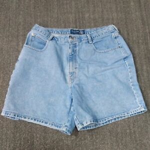 Venezia Jean Shorts Women's Size 18 Mid Rise Medium Wash Solid Blue Denim