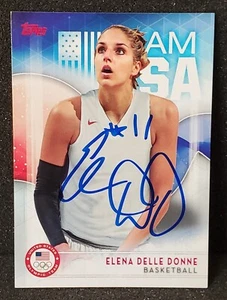 ELENA DELLE DONNE SIGNED 2016 TOPPS USA OLYMPIC CARD #36 WNBA WASHINGTON MYSTICS - Picture 1 of 2