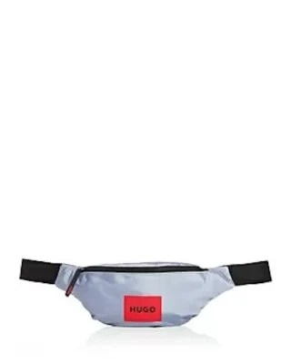 Boss Hugo Boss L8816 Mens Light Grey Polyester Ethon Belt Bag - Image 1 of 4