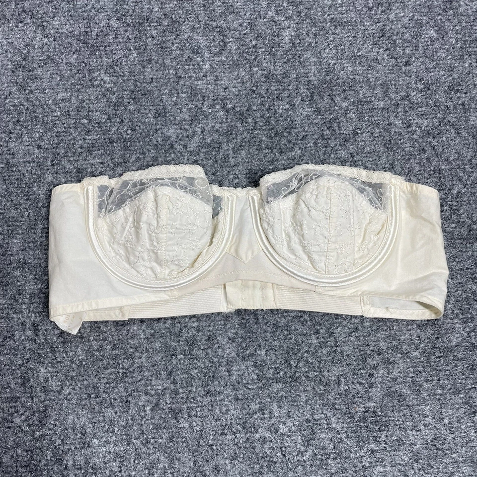 VINTAGE 40s 50s Celebrity Brand Bra Brassiere Women Size 32 A USA Strapless - Image 1 of 4