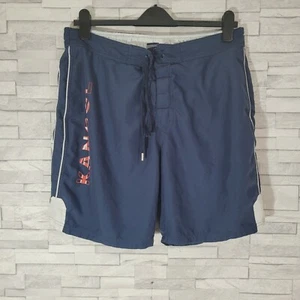 Pantalones Cortos Para Hombres KANGOL Azul Cremallera Bolsillo Trasero Cintura 36 Pequeño Cordón - Imagen 1 de 7