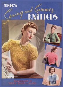 1930er Jahre Frühling und Sommer Springer Strickmuster Buch - Kopie - Bild 1 von 7