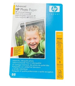 HP Invent Photo Paper Inkjet Glossy 10x15cm 250GSM Instant Dry New Sealed - Afbeelding 1 van 4