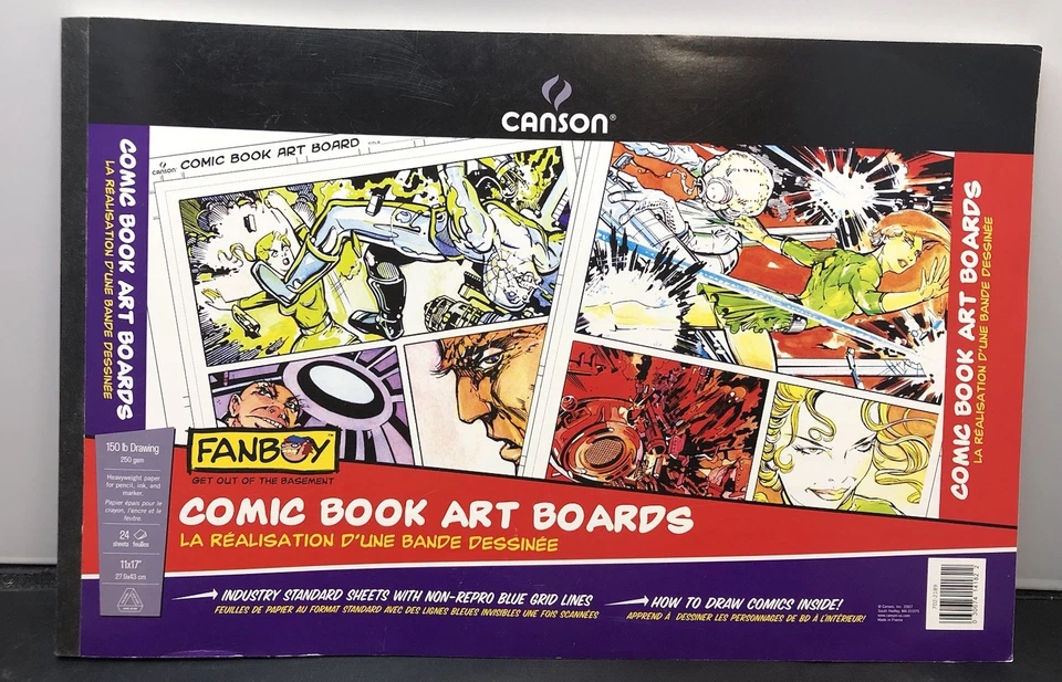 Canson Comic Book Art Boards Pad 150 Pound 11 X 17 Inch 24 Sheets