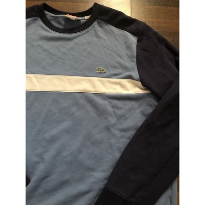 Suéter Pullover Lacoste Azul Marino Bloque de Color (SH0862) - Talla US XL Foto 1 de 4