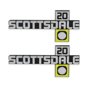 04-550 BROTHERS Trucks C/K Fender Badge Pair - Scottsdale 20 - Imagen 1 de 5