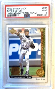 1999 Upper Deck Derek Jeter 10th Anniversary Team PSA 9 NY Yankees HOF Baseball - Picture 1 of 2