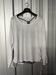 Camiseta sin mangas M&S Goodmove 2 en 1 Burnout Blusa Chaleco Gimnasio Activo Reino Unido 16 Corredor Espalda - Imagen 1 de 10