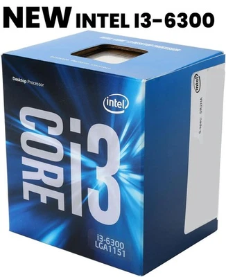 NEW Intel Core I3-6300 Dual-Core 3.8 GHz LGA 1151 BX80662I36300 Processor CPU - Image 1 of 4
