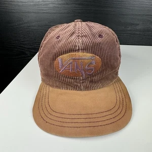 Cappello snapback vintage anni 90 Vans scarpe skateboard streetwear made in USA velluto a coste - Foto 1 di 11