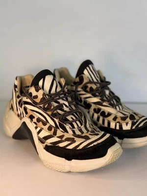 Tênis MARK NASON Neo Block Mix Up Estampa Leopardo/Zebra Moda Feminino Tamanho 8 - Imagem 1 de 4