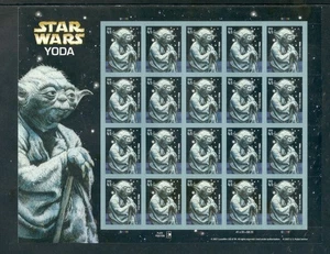 US 4205 Yoda, Star Wars, Complete Sheet/20 Mint NH - Picture 1 of 1